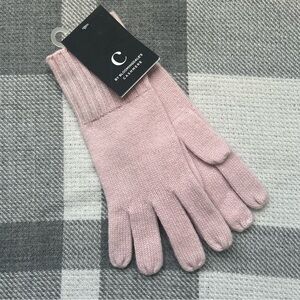 C by Bloomingdale’s 100% Cashmere women’s Gloves Petal Pink $78